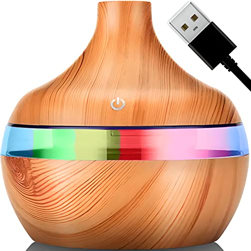 Retoo Aroma Diffuser für Duftöle, Ultraschall Luftbefeuchter Duftlampe Aromatherapie, Öle Diffusor mit LED Beleuchtung, Ätherische Öle Diffuser, Raumbefeuchter für Schlafzimmer Büro Yoga Spa von Retoo