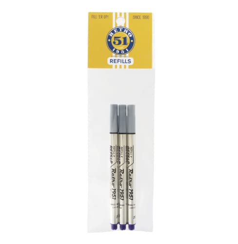 REF56P-B Retro 1951 Füllfederhalter-Ersatzminen, Violett, 3er-Pack REF56P-B Retro 1951 Füllfederhalter-Ersatzminen, Violett, 3er-Pack von Retro 51