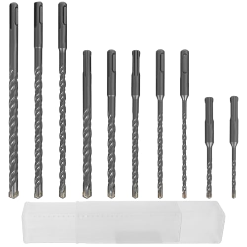 10pcs SDS Plus Erdnageleintreiber SDS plus Hammerbohrbit Set 5 mm bis 12 mm Carbid Rotary Hammer -Bohrbits für Steinbeton 10pcs SDS Plus Erdnageleintreiber SDS plus Hammerbohrbit Set 5 mm bis 12 mm Carbid Rotary Hammer -Bohrbits für Steinbeton von Retrok