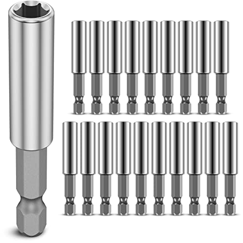 20pcs Bithalter Magnetisch Schnellwechsel Bithalter 1/4'' Sechskantschaft Bohrer 60mm Bit Halterung Aus Kohlenstoffstahl Bit Halter Für Akkuschrauber Bohrmaschine Schraubendreher Gewindeschraube 20pcs Bithalter Magnetisch Schnellwechsel Bithalter 1/4'' Sechskantschaft Bohrer 60mm Bit Halterung Aus Kohlenstoffstahl Bit Halter Für Akkuschrauber Bohrmaschine Schraubendreher Gewindeschraube von Retrok