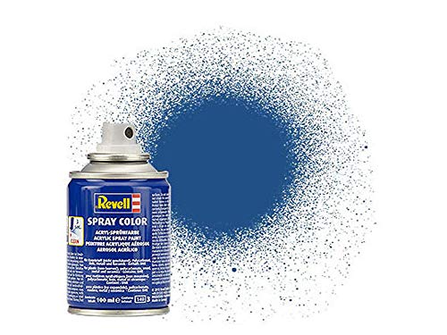 Revell 34156 Spraydose blau, matt Spray Color, Farben in der praktischen 100-ml-Sprühdose von Revell