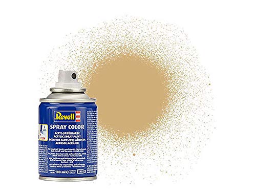 Revell 34194 Spraydose gold, metallic Spray Color, Farben in der praktischen 100-ml-Sprühdose von Revell