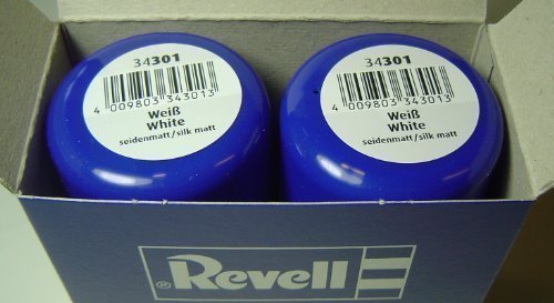 Revell 34301 Sprühlack Doppelpack ( 2x100ml) weiß seidenmatt von Revell