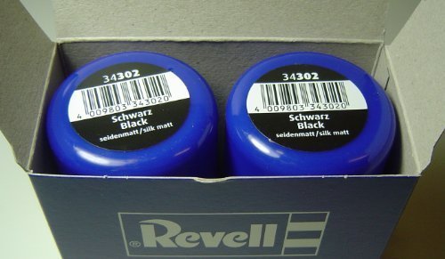 Revell 34302 Sprühlack Doppelpack (2x100ml) schwarz seidenmatt von Revell