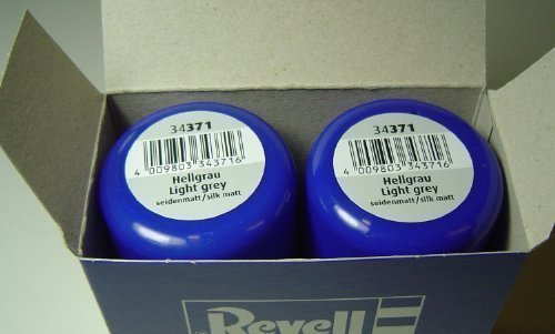 Revell 34371 Sprühlack Doppelpack (2x100ml) Hellgrau seidenmatt glänzend von Revell
