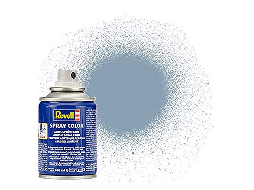 Revell Spraydose Grau, Seidenmatt I 100-ml-Sprühdose für eleganten Farbton I Ideal für Modelle und Bastelarbeiten I Seidenmatte, hochwertige Lackierung von Revell