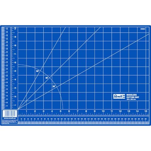 Revell Modellbausatz-Zubehör 39057 Cutting Mat XL, Schneidmatte mit Selbstheilenden Eigenschaften, Hilfslinien und Skalen für präzises Arbeiten, für Haushalt, Schule, Hobby, 450 x 300 mm, Revell_39057 von Revell