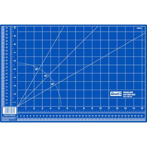 Revell Modellbausatz-Zubehör 39057 Cutting Mat XL, Mehrlagige Schneidmatte mit Selbstheilenden Eigenschaften, mit Hilfslinien und Skalen für präzises Arbeiten, für Haushalt, Schule, Beruf und Hobby, 450 x 300 mm, Revell_39057 Revell Modellbausatz-Zubehör 39057 Cutting Mat XL, Mehrlagige Schneidmatte mit Selbstheilenden Eigenschaften, mit Hilfslinien und Skalen für präzises Arbeiten, für Haushalt, Schule, Beruf und Hobby, 450 x 300 mm, Revell_39057 von Revell