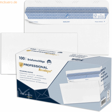 Revelope Briefumschläge Revelope DINlang 90g/qm haftklebend ohne Fenst Revelope Briefumschläge Revelope DINlang 90g/qm haftklebend ohne Fenst von Revelope