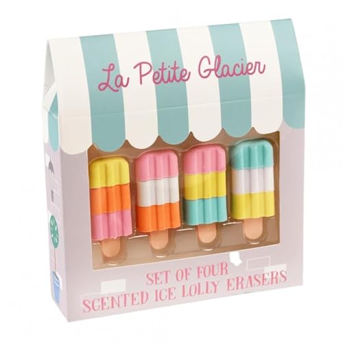Rex London Eislutscher-Radiergummi, 4 Stück Rex London Eislutscher-Radiergummi, 4 Stück von Rex London
