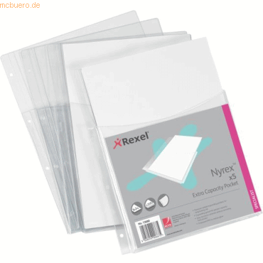 20 x Rexel Prospekthülle Nyrex A4 PVC Dehnfalte VE=5 Stück glasklar 20 x Rexel Prospekthülle Nyrex A4 PVC Dehnfalte VE=5 Stück glasklar von Rexel