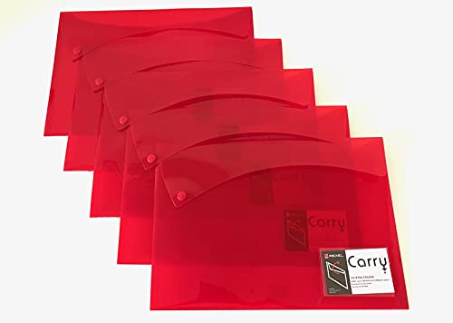 25 x REXEL Carry Dokumentenmappe Sammelmappe Xtra Folder, DIN A4, rot von Rexel