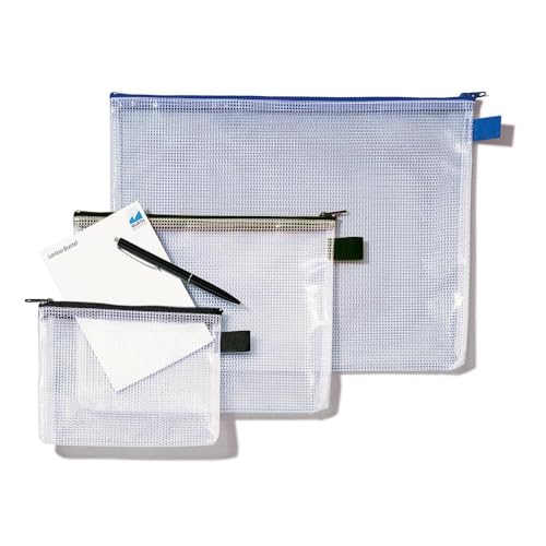 Hetzel Dokumententasche Mesh Bag (A4/1300260, transparent Weichfolie) von Rexel