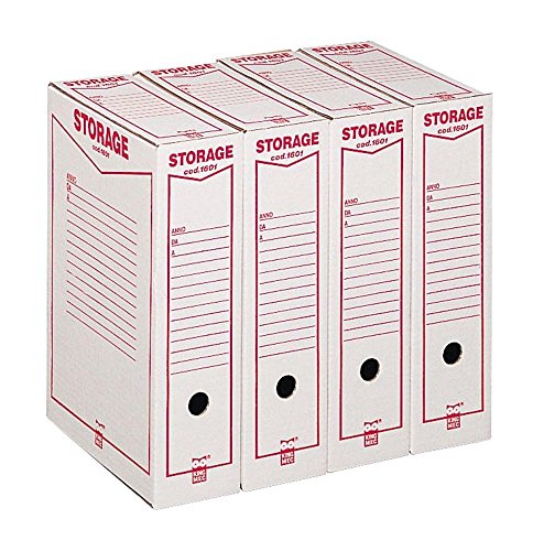 KING MEC Storage A4 Archivio Box - Weiß - 1 Stück - 160100 von Rexel