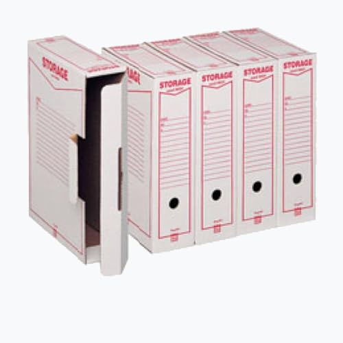 KING MEC Storage A4 Archivio Box - Weiß - 1 Stück - 160100 von Rexel