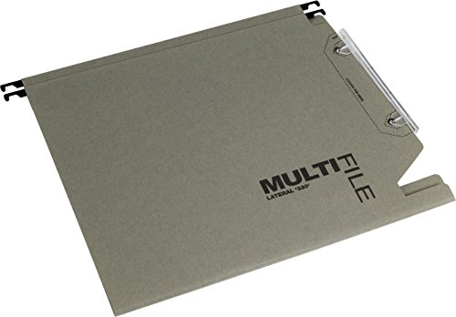 MultiFile 78080 Hängemappen seitlich (strapazierfähiger Manila-Karton, V-Form, 15 mm x 330 mm) 50 Stück grün von Rexel