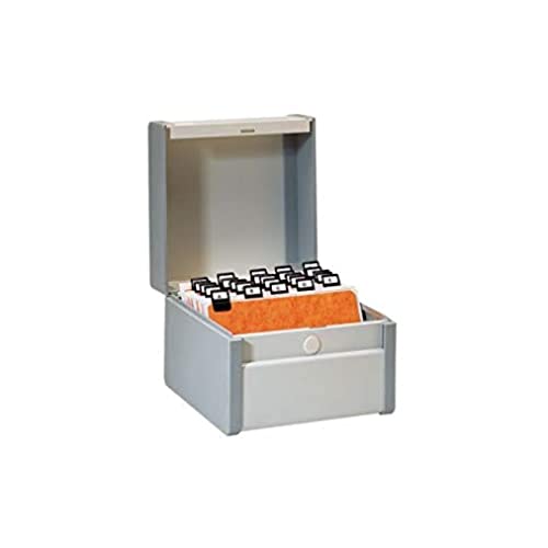 REXEL 3411200 Karteikasten, DIN A6 quer, grau lackiert REXEL 3411200 Karteikasten, DIN A6 quer, grau lackiert von Rexel