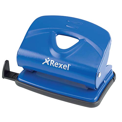 Rexel 2100762 Zweifachlocher aus Metall Robuste, 20 Blatt, blau Rexel 2100762 Zweifachlocher aus Metall Robuste, 20 Blatt, blau von Rexel