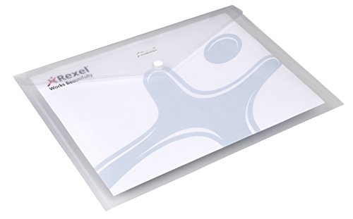 Rexel 2101660 Dokumententaschen Ice ( A4 ) 5 Stück transparent klar von Rexel