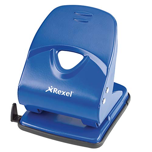 Rexel 2103654 Zweifachlocher aus Metall Robuste, 40 Blatt, blau Rexel 2103654 Zweifachlocher aus Metall Robuste, 40 Blatt, blau von Rexel