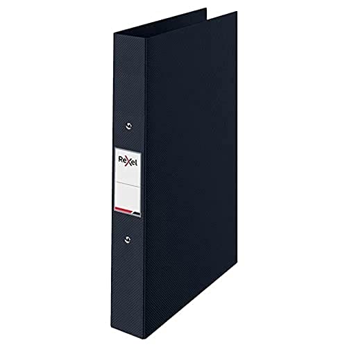 Rexel Ringbuch A4, schwarz, 25 mm, 2 O-Ring-Durchmesser, wählbar, 2115563 von Rexel