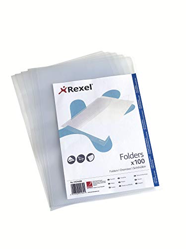 Rexel Standard Prospekthülle A4, 100 Kunststoffhüllen für Dokumente, 30% Pre-Consumer-Recycling-Kunststoff, 100% recycelbar, für 40 Blatt, Öffnung oben und an der Seite, 85 Mikron, 21674090 Rexel Standard Prospekthülle A4, 100 Kunststoffhüllen für Dokumente, 30% Pre-Consumer-Recycling-Kunststoff, 100% recycelbar, für 40 Blatt, Öffnung oben und an der Seite, 85 Mikron, 21674090 von Rexel