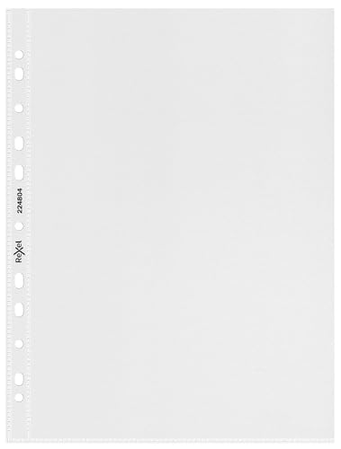 Rexel 224804 Prospekthülle Standardlochung, A4, Polypropylen-Folie, 80 my, 50 Stück, leicht genarbt Rexel 224804 Prospekthülle Standardlochung, A4, Polypropylen-Folie, 80 my, 50 Stück, leicht genarbt von Rexel