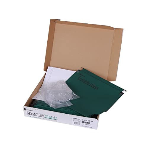 Rexel 3000109 CrystalFile Classic Laterale Hängeregistermappe (30mm) 25 Stück grün von Rexel