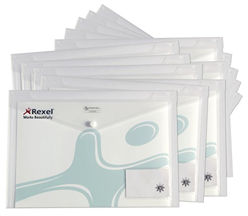 Rexel AZ2101663 Ice Dokumententasche A4, klar, 50 Stück (10x5) von Rexel