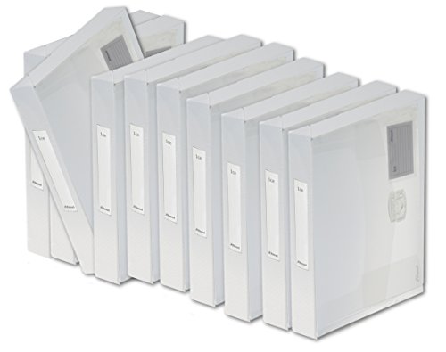 Rexel AZ2102027 Ice Dokumentenbox 25 mm, Aus hochwertigen, widerstandsfähigem PP mit Beschriftungstasche auf der Vorderseite und zusätzlichem Rückenetikett, klar von Rexel