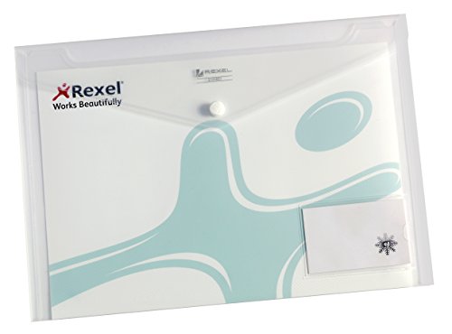 Rexel Dokumententasche ICE mit Visitenkartentasche aus PP für A4, 5 Stück, klar von Rexel