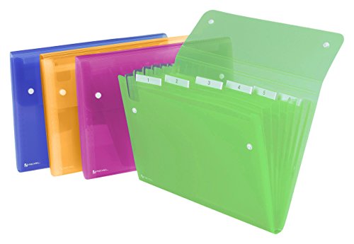 Rexel Fächermappe Ice farblich sortiert (6 Taschen, 120 Blatt) von Rexel