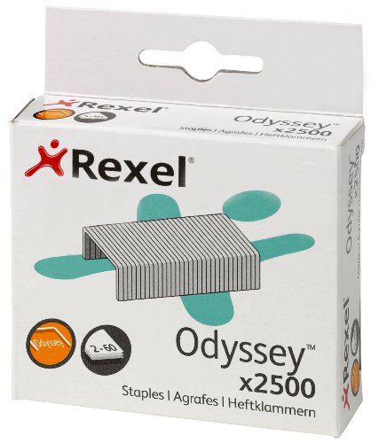 Rexel Heftklammern für Odyssey Spezialhefter/2100050 verzinkt Metall Inh.2500, silber von Rexel