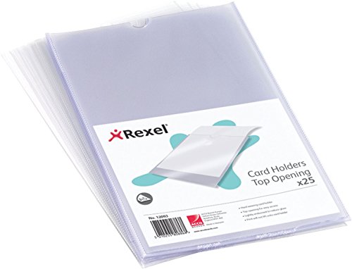 Rexel Hüllen (Nyrex, kurze Seite offen, Format A5) 25 Stück von Rexel