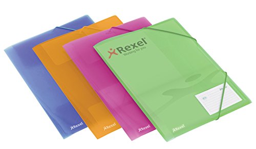Rexel Ice Eckspanner (DIN A4, 4 Stück) farbig sortiert von Rexel