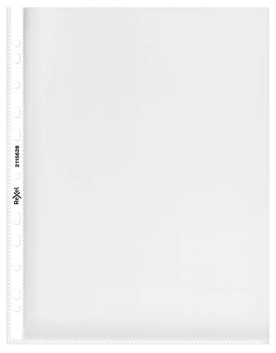 Rexel Premium 2115628 Prospekthüllen A4 Maxi Extra Kapazität geprägt, 25 Stück von Rexel