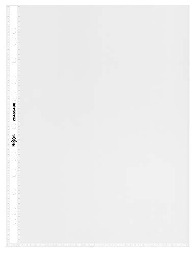 Rexel Prospekthüllen Standard/22465490 DIN A4 glasklar Polypropylen 60my Inh.50 von Rexel