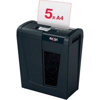 Rexel Secure S5 Aktenvernichter mit Streifenschnitt P-2, 6 mm, bis 5 Blatt, schwarz von Rexel