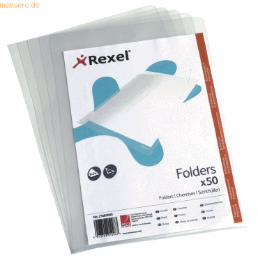 Rexel Sichthüllen A4 PP 150my glasklar VE=50 Stück Rexel Sichthüllen A4 PP 150my glasklar VE=50 Stück von Rexel