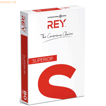 Rey Kopierpapier rey Superior A4 80g/qm weiß VE=500 Blatt von Rey
