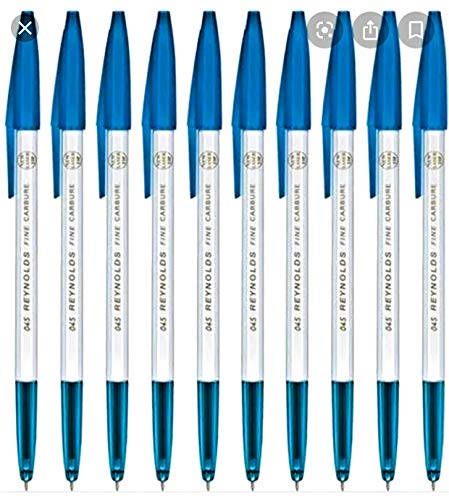 Reynolds 045 fein CARBURE Kugelschreiber (blau) 10 Stück – 5 Packungen (50 PCS) von Reynolds