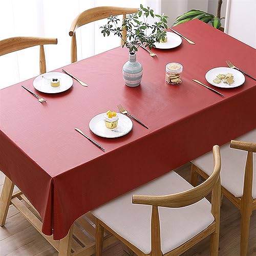 Reyox Tischdecke PVC Tischwäsche Fleckschutz Abwaschbar Wasserdicht Tischtuch für Home Küche Dekoration Weinrot 40 x 60 cm Rechteckig Reyox Tischdecke PVC Tischwäsche Fleckschutz Abwaschbar Wasserdicht Tischtuch für Home Küche Dekoration Weinrot 40 x 60 cm Rechteckig von Reyox