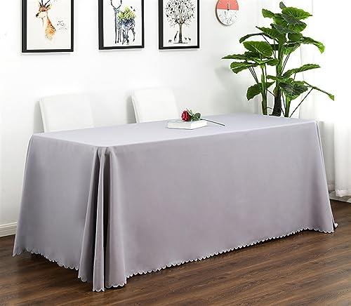 Reyox Tischdecke Polyester Abwaschbar Tischwäsche Fleckschutz Tischtuch für Home Hochzeit Party Dekoration Grau 200 x 260 cm Rechteckig Reyox Tischdecke Polyester Abwaschbar Tischwäsche Fleckschutz Tischtuch für Home Hochzeit Party Dekoration Grau 200 x 260 cm Rechteckig von Reyox