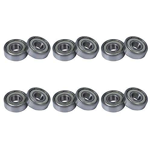 Rfeeuubft 12 Stueck Typ 608Z Miniatur Rillenkugellager - Silber & Gelb Rfeeuubft 12 Stueck Typ 608Z Miniatur Rillenkugellager - Silber & Gelb von Rfeeuubft