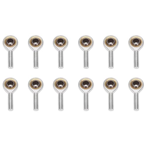 Rfeeuubft 12Stück M10 X 1,5 Gelenkkopf mit Stangenkopf und Rosettengelenk, Rechtsgewinde, 10 Mm, Metrisch, Bronze, SA10 Rfeeuubft 12Stück M10 X 1,5 Gelenkkopf mit Stangenkopf und Rosettengelenk, Rechtsgewinde, 10 Mm, Metrisch, Bronze, SA10 von Rfeeuubft