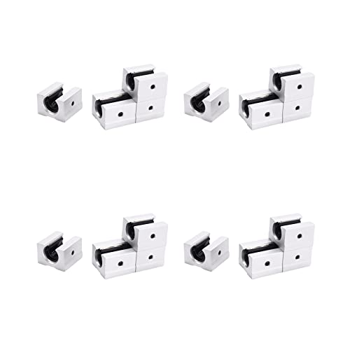 Rfeeuubft 16 x SBR12UU 12mm Aluminum Linear Motion-Router Lager Fester Block, Silber Rfeeuubft 16 x SBR12UU 12mm Aluminum Linear Motion-Router Lager Fester Block, Silber von Rfeeuubft