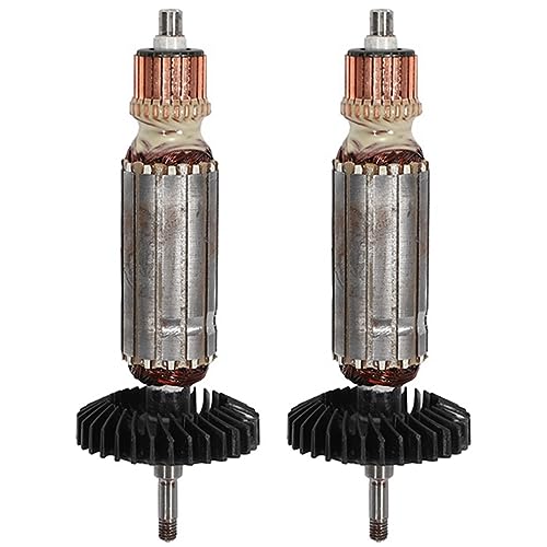 Rfeeuubft 2 x AC220-240V Armature Rotor Motor für Winkelschleifer GA GA5030 GA4530 GA4030 GA5034 GA4534 GA4031 GA4030R GA4034 von Rfeeuubft
