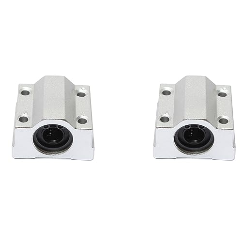 Rfeeuubft 2X Scs10Uu 10Mm Linearkugellager Gleitbuchsenblock Silber von Rfeeuubft