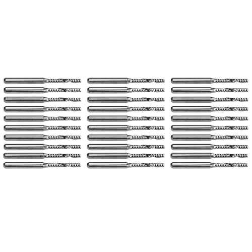 Rfeeuubft 30 StüCk 2 mm X 15 mm Hartmetall-SchaftfräSer mit Einzelnut für Graviermaschine Rfeeuubft 30 StüCk 2 mm X 15 mm Hartmetall-SchaftfräSer mit Einzelnut für Graviermaschine von Rfeeuubft