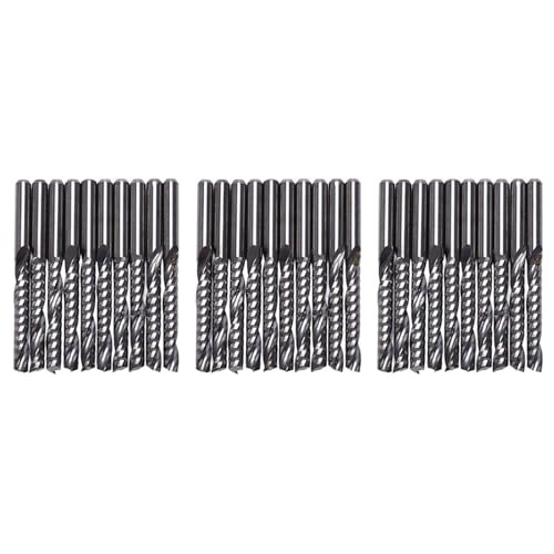 Rfeeuubft 30 Stücke Cnc Fräser 3,175X22 mm Einzelne Flöte Spiral Carbid Cnc Fräser Fräser Rfeeuubft 30 Stücke Cnc Fräser 3,175X22 mm Einzelne Flöte Spiral Carbid Cnc Fräser Fräser von Rfeeuubft